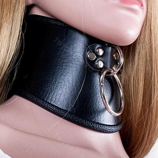 Fetish Bondage sex collar with leash restraints neck Posture Choker Adult  toys
